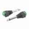 TP-010 Stecker Jack 6,3mm Mono-Buchse mit Anschlussklemme