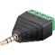 GOOBAY Jack 3,5mm 4pin stereo vidlice se svorkovnicí. 