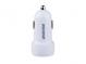 Autoladegerät 5V/3,1A mit dvěma USB výmittupy, USB - USB-C mitchnur, weiß barva