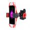 360 Degree Rotation Bicycle Phone Holder with Flexible Stretching Clip for iPhone 7 & 7 Plus / iPhone 6 & 6 Plus / iPhone 5 & 5C & 5s(Red)