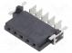 Steckverbinder  Platte-Platte  weiblich  PIN  5  2,54mm  -55÷125°C