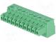 Klemmleiste abschaltbar  3,5mm  Wege  10  gerade  Stecker  grün