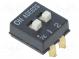 Schalter  DIP-SWITCH  ON-OFF  0,1A/24VDC  Pos  2  -30÷85°C  SMT  ADE