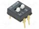 Schalter  DIP-SWITCH  ON-OFF  0,1A/24VDC  Pos  2  -30÷85°C  THT  ADE