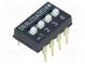 Schalter  DIP-SWITCH  ON-OFF  0,1A/24VDC  Pos  2  -30÷85°C  THT  ADE