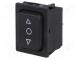 ROCKER  DP3T  Pos  3  (ON)-OFF-(ON)  6A/250VAC  schwarz  IP40  100mΩ