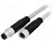 Kabel  für Sensoren/Automaten  M8-M8  männlich  weiblich  PIN  3