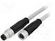 Kabel  für Sensoren/Automaten  M8-M8  männlich  weiblich  PIN  3