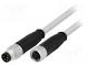 Kabel  für Sensoren/Automaten  M8-M8  männlich  weiblich  PIN  4
