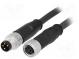 Kabel  für Sensoren/Automaten  M8-M8  männlich  weiblich  PIN  4