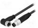 Kabel  für Sensoren/Automaten  M8-M8  männlich  weiblich  PIN  3