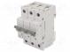 Überstromschalter  230/400VAC  lNenn  16A  Pole  3  DIN  Charakt  B