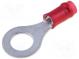 Ringkabelschuh  M6  Ø  6,73mm  0,3÷1,42mm2  Klemmverbindung  rot
