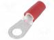 Ringkabelschuh  M6  Ø  6,35mm  6,64÷10,5mm2  Klemmverbindung  rot