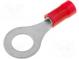 Ringkabelschuh  M6  Ø  6,4mm  0,3÷1,4mm2  Klemmverbindung  rot
