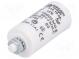 Kondensator  für Motoren, Betrieb  5uF  425VAC  Ø28x55mm  ±5%