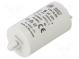 Kondensator  für Motoren, Betrieb  6uF  400VAC  Ø32x55mm  ±5%