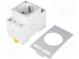Stecker vom Typ E  250VAC  16A  IP20  für Frontplatten  62mm