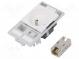 Stecker vom Typ E  250VAC  16A  IP20  für Frontplatten
