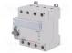 RCD-Schalter  lNenn  63A  IDiff  30mA  Stoßstrom  250A  Pole  4  DIN