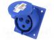 Steckverbinder  zur AC-Stromversorgung  32A  Buchse  IP54  PIN 3