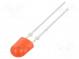 LED  oval  5,2x3,8x7mm  rot  1220÷2040mcd  100/40°  Front  gewölbt