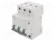 Überstromschalter  230/400VAC  lNenn  10A  Pole  3  DIN  Charakt  B