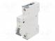 Überstromschalter  230/400VAC  lNenn  20A  Pole  1  DIN  Charakt  C