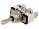 Schalter  Hebelschalter  Schaltstellungen 3  SP3T  (ON)-OFF-(ON)