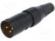 Stecker  XLR  männlich  PIN  3  gerade  für Leitungen  Löten  50V