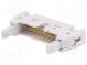 Socket  IDC  male  PIN  18  straight  with ejector  THT  2.54mm  grey