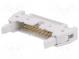 Socket  IDC  male  PIN  20  straight  with ejector  THT  2.54mm  grey