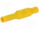 Buchse  4mm Bananen  24A  1kVDC  gelb  schraubbar
