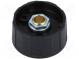 Drehknopf  ohne Anzeige  ABS  Durchm.Achse  6,35mm  Ø31x15,5mm