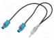 Antennenadapter  DIN-Stecker,Fakra-Buchse x2