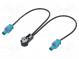 Antennenadapter  Fakra-Buchse x2,ISO-Stecker gewinkelt