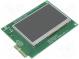 Entwicklungsboard mit LCD-Display  LCD-Anzeige