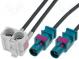Antennenadapter  Fakra-Buchse doppelt,Fakra-Stecker x2  0,25m