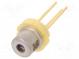 Diode  Laser  645÷660nm  7mW  9/28  THT  2,2÷2,5VDC  rot