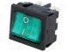 ROCKER  DPST  Pos  2  OFF-ON  10A/250VAC  10A/28VDC  grün  8650