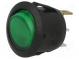 ROCKER  SPST  Pos  2  OFF-ON  6A/250VAC  grün  Neonleuchte 230V