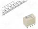 Relais  elektromagnetisch  DPDT  0,3A/125VAC  1A/30VDC  SMT