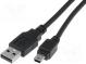 Kabel  USB 2.0  USB A-Stecker, Mini-USB-B-Stecker  vernickelt  3m