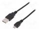 Kabel  USB 2.0  USB A-Stecker, Micro-USB-B-Stecker  vernickelt