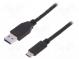 Kabel  USB 3.0,USB 3.1  USB A-Stecker, USB C-Stecker  vernickelt