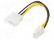 Kabel  Versorgung  ATX P4 weiblich,Molex männlich  0,15m