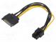 Kabel  SATA-Stromversorgung  PCI-E 6pin weiblich,SATA männlich