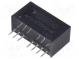 Wandler  DC/DC  1W  UEing 9÷18V  12VDC  IAusg 83mA  SIP8  4,9g