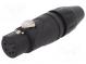 Stecker  XLR  weiblich  PIN  5  gerade  für Leitungen  Löten  133V