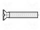 Schraube  M1,6x8  DIN  963A  Kopf  Senkkopf  gerade  A2 Edelstahl